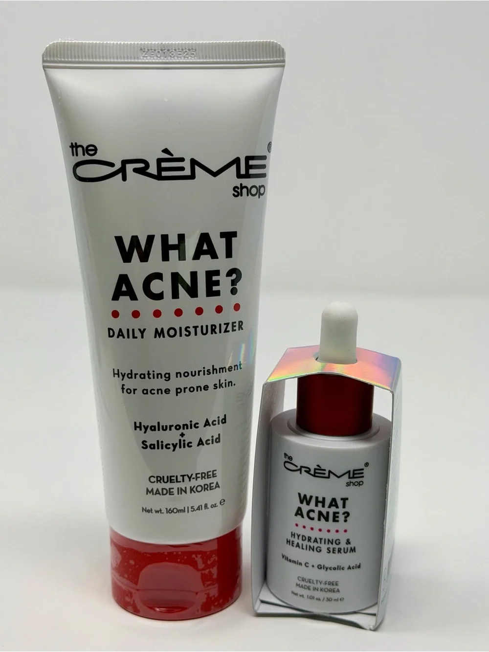 The Crème Shop What Acne? Daily Moisturizer & Serum Bundle